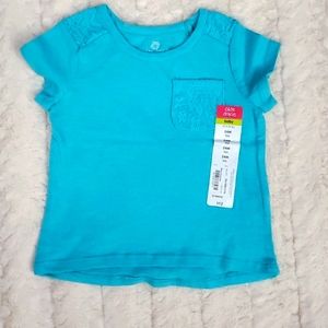 NWT Okie Dokie Blue Tee Shirt 24 Month NWT